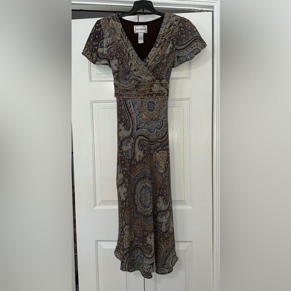 Karin Stevens Multicolor Paisley Maxi Dress